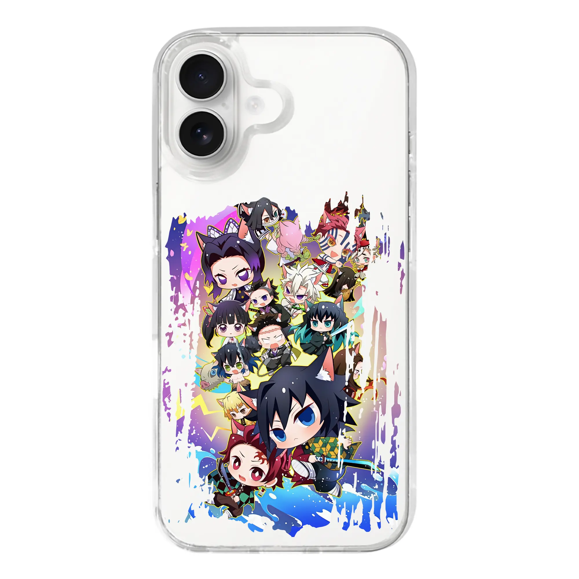 鬼滅の刃 グッズ,胡蝶 しのぶ - iPhone 17シリーズ 透明スマホケース – 薄型・耐衝撃・精密フィット保護カバー